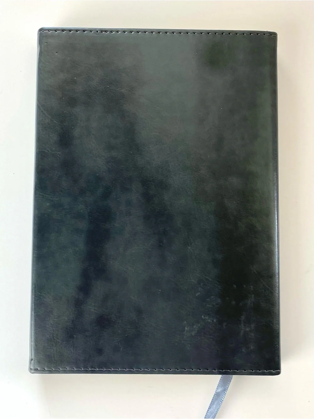 ✨NEW Unisex Marbled Grey Faux Leather Lined Journal with Gold Snap Closure